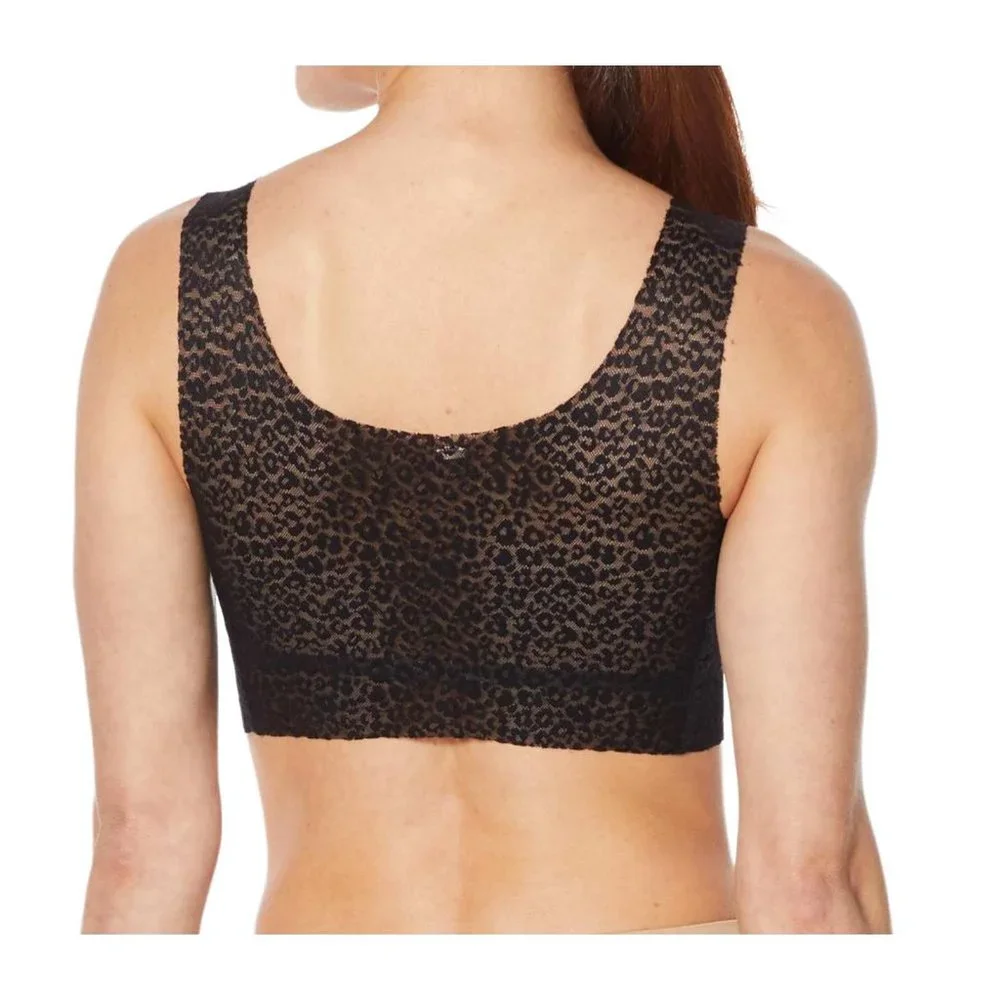 Rhonda Shear Animal Print Mesh Leisure Bra 2 Pack MEDIUM